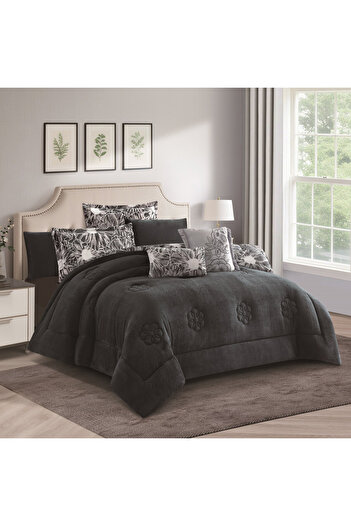 HOURS Horse Winter Bedspread, Fur and Velvet, Heavy Fill, Suitable for Single Bed Size 120 x 200 cm, 4 Pieces, 250 Stitches