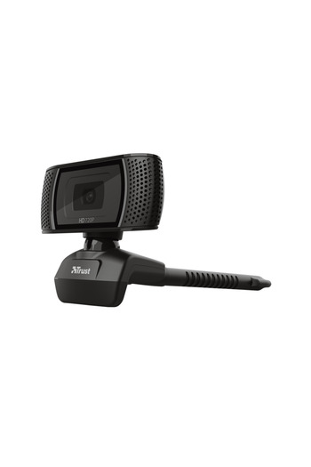 Trust كاميرا ويب ترينو عالية الدقة 720 بكسل مع ميكروفون، 30 إطارًا في الثانية، USB، حامل - لأجهزة الكمبيوتر الشخصية، ماك، زووم، سكايب، تيمز