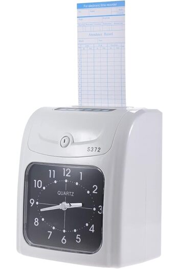 Fipka ASYCAN Electronic Employee Starter Time Clock Small Business Punch Pak, Recorder Attendance Time Car