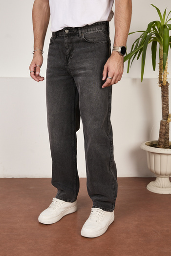 FRANKNESS JNS Men's Baggy Jeans Relaxed Fit Pants