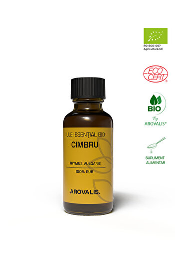 Arovalis. ORGANIC THYME ESSENTIAL OIL (Thymus Vulgaris – CT. Thymol) 100% PURE