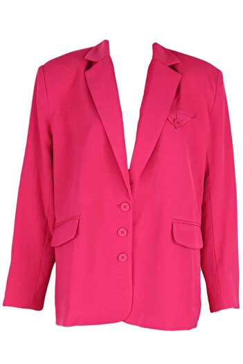 NASTY GAL Brenda Dark Pink Jacket - M, Pink, 100% Polyester