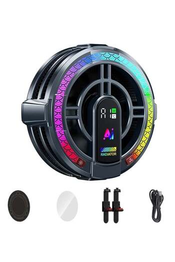 Generic Kirin Dragon Magnetic Tablet Cooler - RGB Gaming Radiator with Smart Temperature Monitor