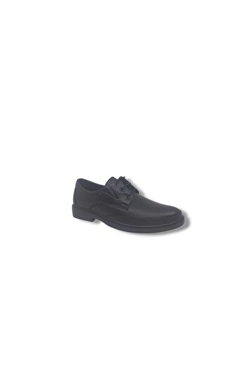 Zerhan Paggi 609 Men's Black Lace-Up Genuine Leather Daily Use Poly Sole (Light) Shoes