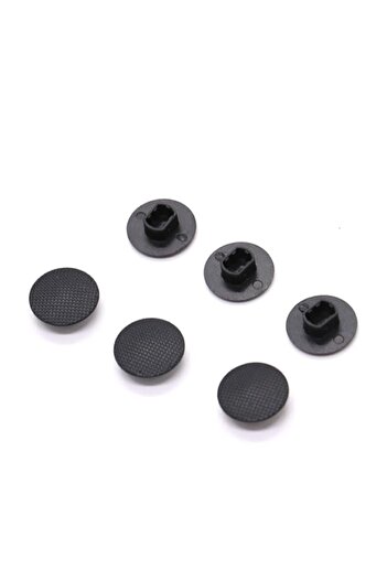 Generic HUELE 6 Pack Black Analog Joystick Stick Cap Cover Button for Sony PSP 1000