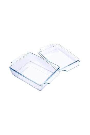 Generic Royalford 1.5L Glass Baking Dish With Lid RF12206 - Roasting Tray, Oven Safe Roaster Pan, Fridge &