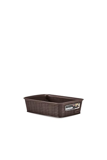 Generic Stefanplast Elegance Basket, Moka, Small/20 X 14 X 6 Cm
