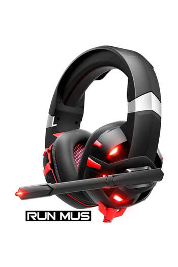 RUNMUS K2Pro Professional Gaming Headset Red