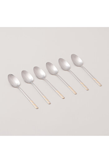 Pentola stainless steel tea spoon set 6pcs with mirror polish 2.5mm