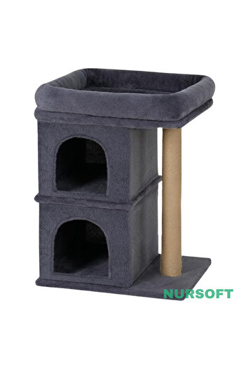 Nursoft Double Slot Terrace Cat Resting and Playing Area