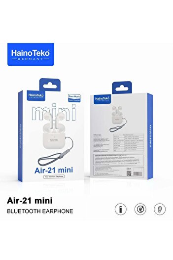 Generic Haino Teko Air 21 Mini True Wireless Earbuds With Bass Music Clear Microphone