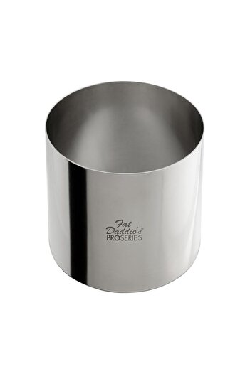 Generic Fat Daddio's Stainless Steel Round, 4 x 3 Inch Cake & Pastry Ring, Silver