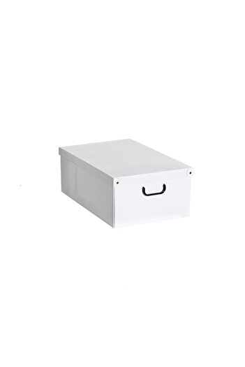 Generic Lavatelli Cardboard Storage Box, Cardboard Gift Box with Lid 25 x 35 x 17.5 cm, White, Small, 1 Pie