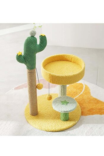 fulina Cat Scratching Post, Kitten Play Tree With Hanging Ball, Cat Tower For Tiny Cats Indoor Climbing