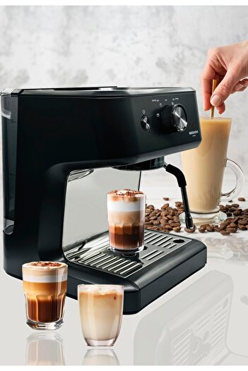 MEBASHI Espresso Coffee Machine - 1.25L, 20 Bar, Thermo Block Heating, PID Control (ME-ECM2045) (Bla