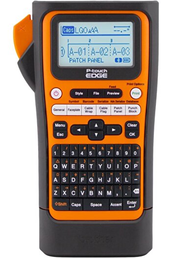 Brother طابعة الملصقات الصناعية المحمولة PT-E310BTVP P-Touch Edge مع تقنية البلوتوث وUSB-C (حتى 1