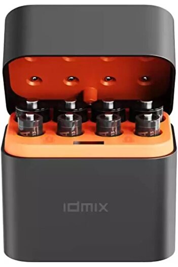 Generic IDMIX 2A08 Pro Rechargeable 4 AAA and 4 AA Batteries Lithium with Charging Case