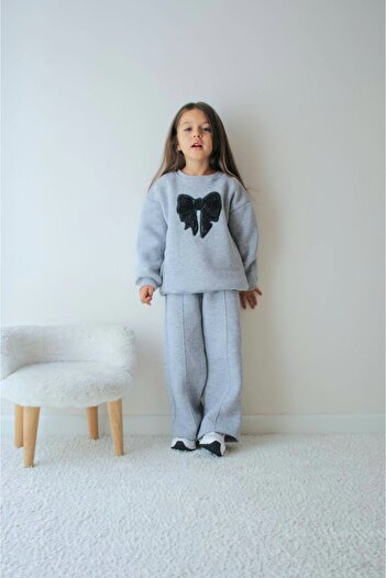 NURTOPU Girl's Outfit Set, Top and Bottom Set, 3-Thread Ribbed, Thick Inside, Winter Full Lycra Cotton Fabric, 100% Cotton.