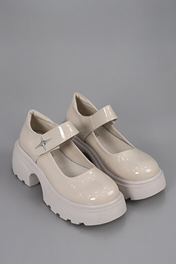 kajal ayakkabı Dvmd 2800 High Sole Metal Buckle Detailed Loafer