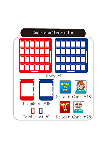 Choice guess who i am Guess who I am Board game Card game Children's puzzle board toy board parent-child in