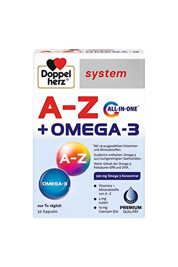 Doppelherz System A-Z + Omega-3 30 Capsules