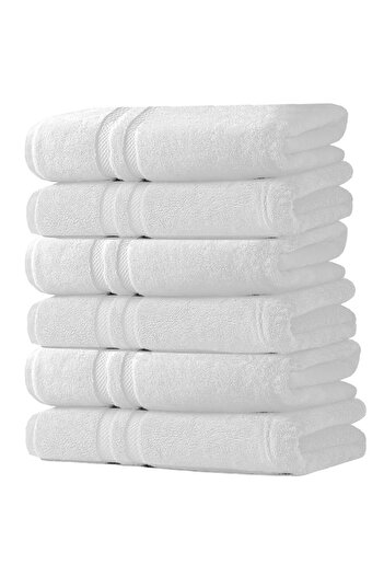 Quasar & Co. Set of 6 body towels 76x150 cm, 650 g/m2, 100% cotton, Luxury Collection, white