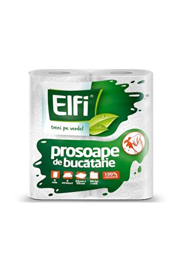 Elfi Kitchen Towel 50 sheets 2 layers 2 rolls