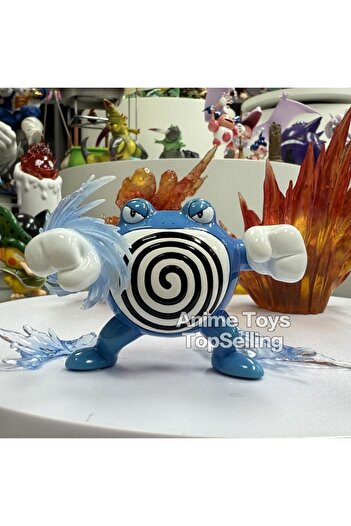 BANDAI Poliwrath Anime Figures Pokemon Poliwrath Anime Action Figure Pvc Collection Model Toys Gifts 6cm/2.