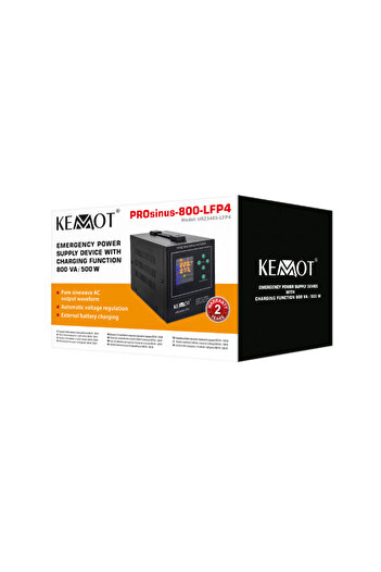 Kemot UPS PROsinus-800, 800VA, 500W, 12V, 138x226x155mm