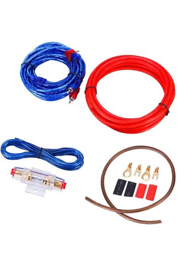 Generic Etopars Car Amplifier Wiring Kit AMP RCA Power Cable AGU Fuse 14 Gauge GA AWG Holder Connector for C