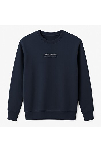 TOMMY LIFE Men's Garson S-Shirt O Neck Men's Sweatshirt Navy Blue Sweatshirt