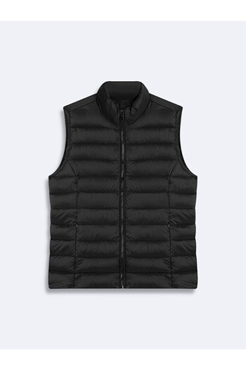 Ltb Lightly Padded Black Vest with Zipper