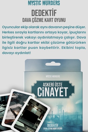 EFBUTİK Detective Card Game - Murder in the Military