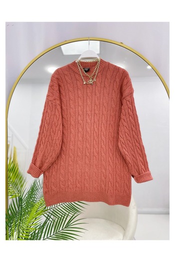 YEDİLALE Hair Braided Soft Zero Neck Tricot Clothing Sweater