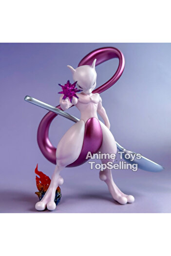 BANDAI Mewtwo 12cm/4.72in Anime Figures Pokemon Mewtwo Anime Action Figure Pvc Collection Model Toys Gifts
