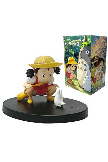 BANDAI with box anime my neighbor totoro figure mei xiaomei kawaii cute doll model collectible table decora