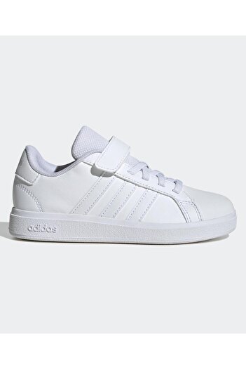 adidas Grand Court 2.0 Elastic Lace Sneakers - Cloud White