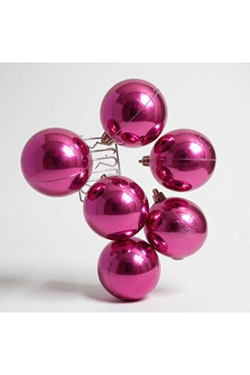 Lider MAGNESİA New Year's and Special Occasions 6 cm Colorful Ornament Balls