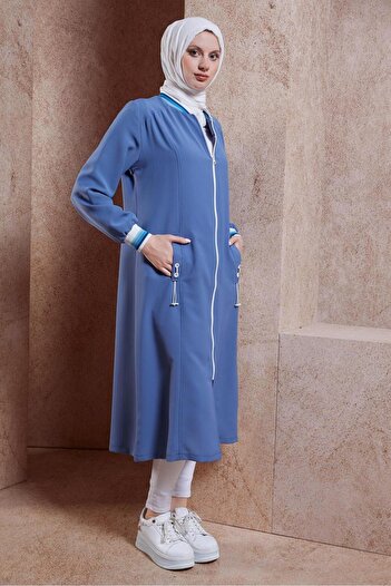 Alvina 44532 Model Zippered Hijab Clothing - Çik