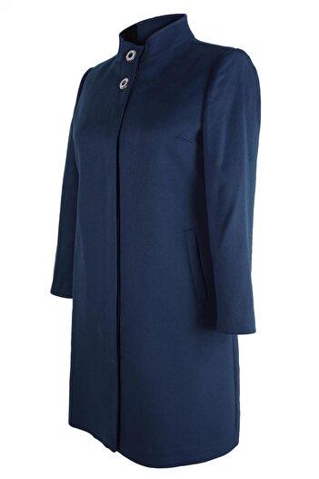 Alvina Stand Collar Large Size Coat 90468