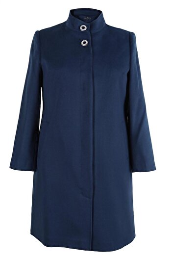 Alvina Stand Collar Large Size Coat 90468