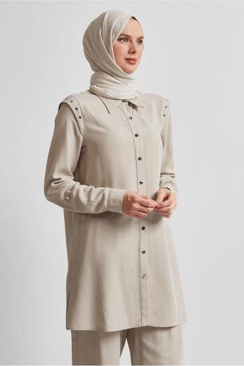 Alvina Pants Viscos Linen Set 45612