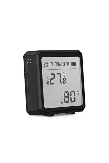 Choice Black color Hygrometer Thermometer with LCD Display Tuya Smart WIFI Temperature and Humidity Sensor