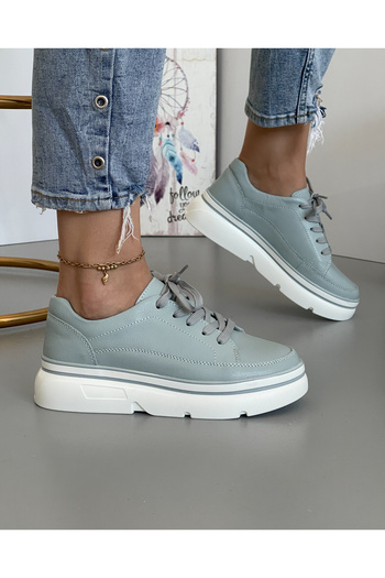 starlike Pantofi casual piele naturala albastri AW349