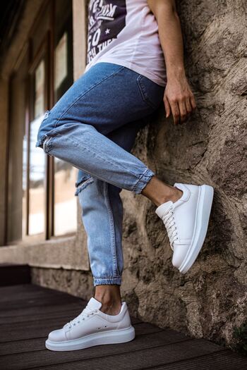 Zerenyus Faux Leather Stylish Daily Comfortable and Casual Sneaker Sports Shoes - Sz90003
