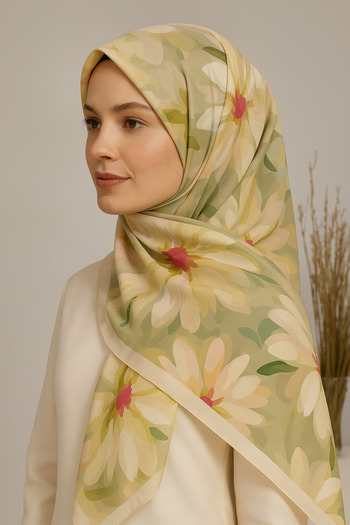 Onur Shawl - New Trend Colors Watercolor Pattern Fashion Soft Shawl Seasonal Fabric Quality Store