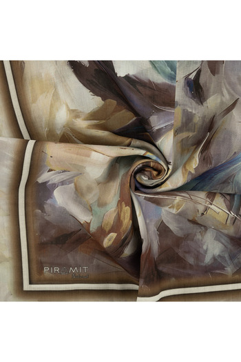 PİRAMİT Natural Patterned Scarf