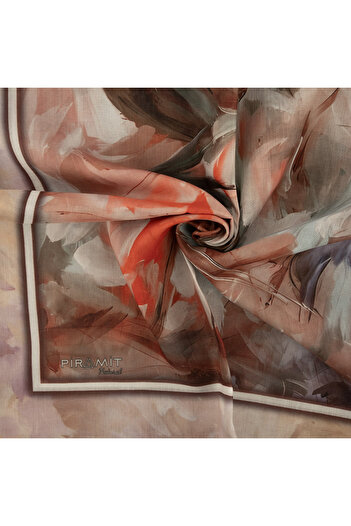 PİRAMİT Natural Patterned Scarf