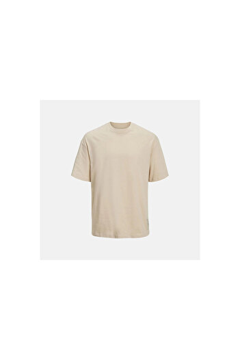 Jack & Jones Ανδρικό μπλουζάκι Jack&Jones 12214444 Tee SS Crew μπεζ