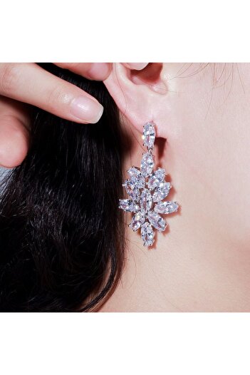 Generic Natural Zircon Stone Earrings